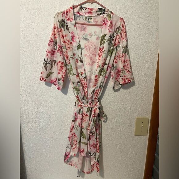 Show me your Mumu floral robe sz S - Picture 1 of 4